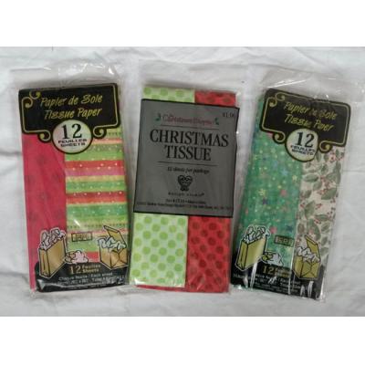 Printed patterns tissue paper