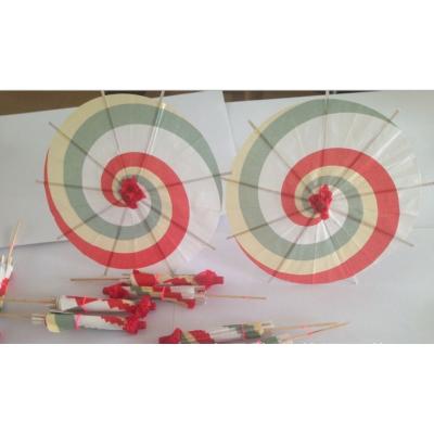 Printed paper umbrella picks