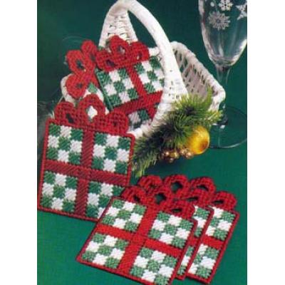3D cross stitch DIY Chritmas Coaster