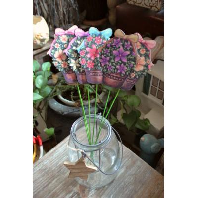 flower and pot stick