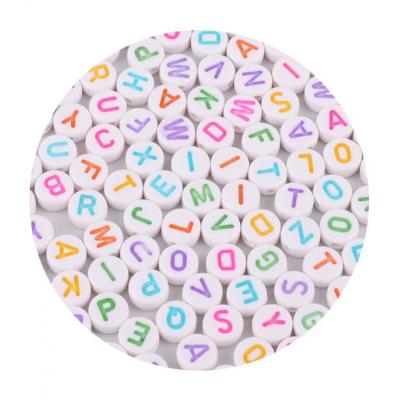 White Round number beads-4x7mm