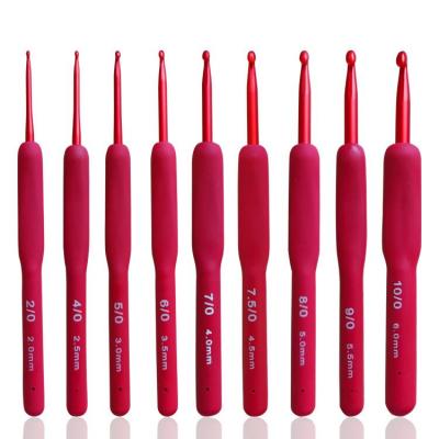 Soft Red Handle Crochet Hook